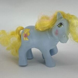 1984 G1 MLP Magic Message Blue Cuddles Bear